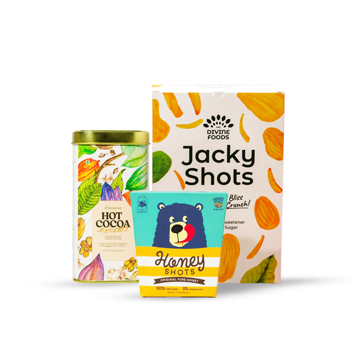 Divine Back To School Kit - Jacky Shots + Honey Shots (30 Sachets) + Hot Cocoa
